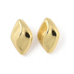 Настоящее золото 18K Самородки латунные бусины, стойки покрытие, долговечный, без кадмия и без свинца, реальный 18 k позолоченный, 17.5x12x8 мм, отверстие : 1.6 мм