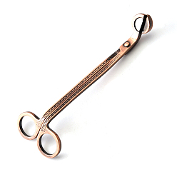 Красная Медь Триммер фитиля свечи из нержавеющей стали, аксессуары для свечей, Красная медь, 18x5.8 см