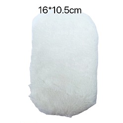 Oval Мягкие миниатюрные ковры, для украшения спальни кукольного домика, овальный рисунок, 160x105 мм