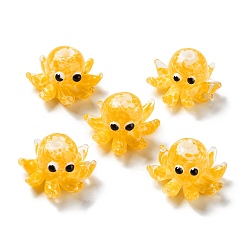 Оранжевый Бусины ручной работы ухабистой бисер нитей, осьминог, оранжевые, 15x25x13~14 мм, отверстие : 1.4 мм