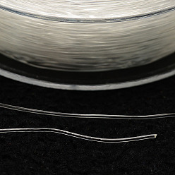 Clear Korean Elastic Crystal Thread, Clear, 0.6mm, about 76.55 yards(70m)/roll