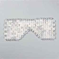 Кварц Маска для глаз из натурального кварца, для снятия мешков под глазами и темных кругов, инструменты для медитации йоги, 210~220x90~100x5~7 мм