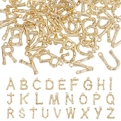 Letter A~Z 2наборы подвесок из сплава, Письмо ~ Z, без кадмия, без никеля и без свинца, реальный 18 k позолоченный, Письмо ~ Z, 14~18x3.5~13x3 мм, отверстие : 1.5 мм, о 26 шт / комплект