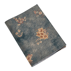 Серый Тканевые обложки для книг, обертки для ноутбука, прямоугольник с цветочным узором, серые, 325x215x2.5 мм