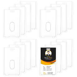 Transparent Vertikaler namenskartenhalter aus acryl, Transparent, 104.5x65x5.5 mm, Bohrung: 33 mm
