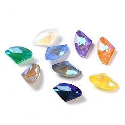 (52) Непрозрачная лаванда Стеклянные стразы кабошоны, вернуть точку, граненые, вентилятор, разноцветные, 14x9x4.5 мм