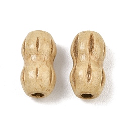 Peanut Деревянные бусины, арахис, 15x7.5~8 мм, отверстие : 3 мм