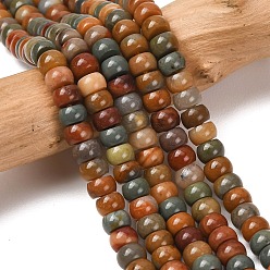 Alashan Agate Бусы из натурального алашанского агата, рондель, сгладить, 6.5x4~4.5 мм, отверстие : 0.8 мм, около 83~86 шт / нитка, 14.96''~15.35'' (38~39 см)