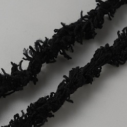 Черный Полиэфирные нити, принадлежности для вязания своими руками, чёрные, 12 мм, около 30~35 м / рулон