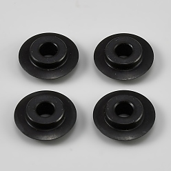 Black Zinc Alloy Tube Cutter Replacement Blade, Round, Black, 18x6mm, Hole: 5mm