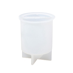 Белый Силиконовые формы для свечей своими руками, пищевой силикон, изготовление украшений, для изготовления свечей, колонка, белые, 60x75 мм