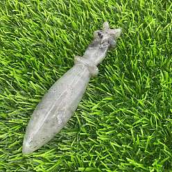 Лабрадорита Резные статуэтки целебного кинжала из натурального лабрадорита, Украшения из камня с энергией Рейки, 120 мм