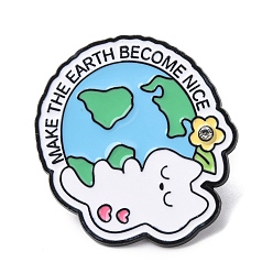 Небесно-голубой Белый кот с эмалевыми булавками цвета земли, значки на лацкан рюкзака из сплава со стразами, голубой, 30x29 мм