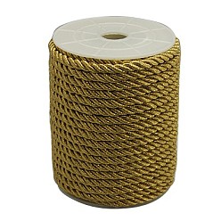 Dark Goldenrod Twisted Nylon Thread, Dark Goldenrod, 5mm, about 18~19yards/roll(16.4m~17.3m/roll)