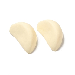 Светло-желтый Кабошоны из непрозрачной смолы, имитация еды, декодирование, зубчик чеснока, светло-желтый, 27x15x11 мм