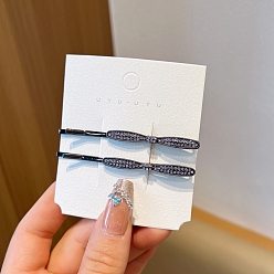 Фиолетовый Сплав горный хрусталь для волос заколки для волос, аксессуары для волос для женщин и девочек, фиолетовые, 70 мм