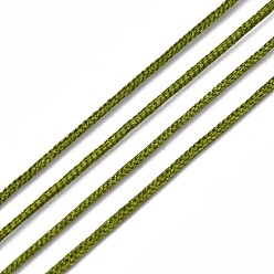 Olive Drab Nylon Thread, Chinese Knotting Cord, Olive Drab, 0.8mm, about 109.36 yards(100m)/roll