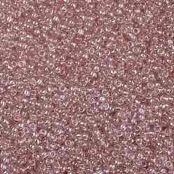 (290) Transparent Luster Rose Круглые бусины toho, японский бисер, (290) прозрачная глянец роза, 8/0, 3 мм, отверстие : 1 мм, Около 1110 шт / 50 г