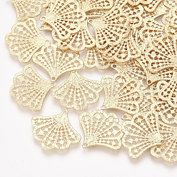 Настоящее золото 18K Латунные подвески, без кадмия, без никеля и без свинца, цветок, реальный 18 k позолоченный, 19x21x1 мм, отверстие : 1 мм