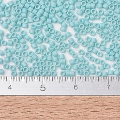 (DBS1595) Matte Opaque Sea Opal AB MIYUKI Delica Beads Small, Cylinder, Japanese Seed Beads, 15/0, (DBS1595) Matte Opaque Sea Opal AB, 1.1x1.3mm, Hole: 0.7mm, about 175000pcs/bag, 50g/bag
