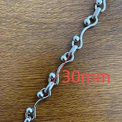 Нержавеющая Сталь Цвет 304 цепи из нержавеющей стали ссылка, цвет нержавеющей стали, 30x8 мм