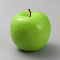 Lime Green Foam Simulation Apple Model, Artificial Fruit, Photography Props Home Decoration, Lime Green, 81.5x81mm