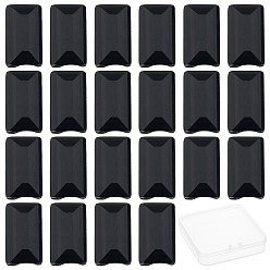 Black Imitation Austrian Crystal Beads, Grade AAA, Faceted, Rectangle, Black, 8x14x5.5mm, Hole: 0.9~1mm, 50pcs/box