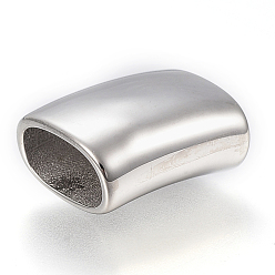 Нержавеющая Сталь Цвет Устойчивые к потускнению 304 подвески-слайдеры из нержавеющей стали, прямоугольные, цвет нержавеющей стали, 18.5x14.5x8.5 мм, отверстие : 6.5x12 мм