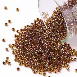 (1825) Inside Color AB Hyacinth/Opaque Purple Lined TOHO Round Seed Beads, Japanese Seed Beads, (1825) Inside Color AB Hyacinth/Opaque Purple Lined, 15/0, 1.5mm, Hole: 0.7mm, about 15000pcs/50g