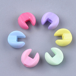 Mixed Color Opaque Acrylic Combined Beads, Interlocking Beads, Mixed Color, 10.5x10.5x7mm, Hole: 1.5mm, about 1460pcs/500g