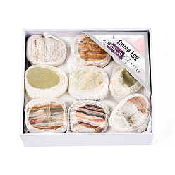 Другие Нефриты 9 шт. украшения из натурального афганского нефрита, товары для украшения дома, с бумажной коробкой, 21~33x22~28x15~21 мм