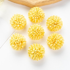 Желтый Украшения из цветов хризантемы, искусственный цветок, для украшения свадебного дома, желтые, 40x30 мм
