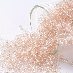 (630) Light Rosaline Transparent TOHO Round Seed Beads, Japanese Seed Beads, (630) Light Rosaline Transparent, 11/0, 2.2mm, Hole: 0.8mm, about 1110pcs/bottle, 10g/bottle