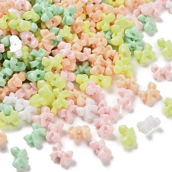 Лимонный шифон Непрозрачные акриловые бусины, бантом, лимонный шифон, 7.5x10x5.5 мм, отверстие : 1.6 мм, 2631 шт / 500 г