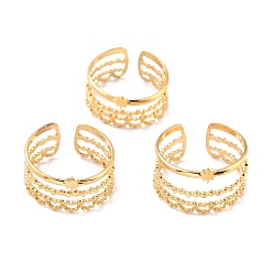 Золотой Ионное покрытие (ip) 304 перстни из нержавеющей стали, манжеты кольца, долговечный, звезда, золотые, размер США 7 3/4 (17.9 мм), 9~10 мм