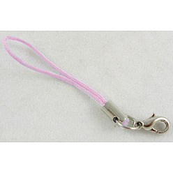 Лиловый Ремни для мобильного телефона с петлей для шнура, с латунными карабин-лобстерами , сирень, 6 см