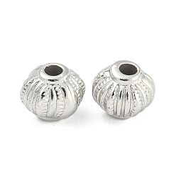 Lantern CCB пластиковые шарики, платина, фонарь, 8x6.5 мм, отверстие : 2.5 мм