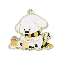 Черный Подвески из эмали и сплава, собака, чёрные, 27.5x27.5x1.5 мм, отверстие : 1.8 мм