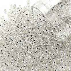 (21) Silver-Lined Transparent Crystal Clear Тохо 11/0 круглые бусины, японский бисер, (21) Прозрачный кристально чистый, 11/0, 2.2 мм, отверстие : 0.8 мм, Около 1110 шт / 10 г