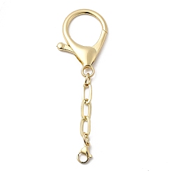 Золотой 304 карабины из нержавеющей стали и сплава, с цепями, золотые, 74 мм