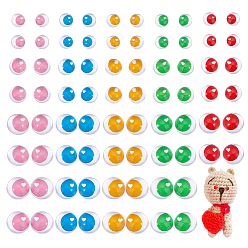 (52) Непрозрачная лаванда 80 шт. 40 стили стеклянные кукольные глаза, аксессуары для игрушек своими руками, полукруглый, разноцветные, 5.5~12x2.5~5 мм, 2 шт / стиль