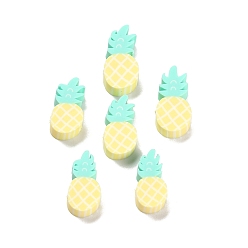 Желтый Бусины из полимерной глины , ананас, желтые, 15~17x7~9x4.5 мм, отверстие : 1.5 мм
