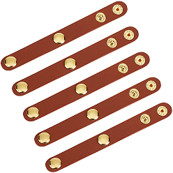 Темно-Золотистый 5шт. укорачивающие пряжки для кожаных ремешков сумок из сплава, золотые, темные золотарник, 115x13.5x6 мм