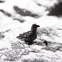 Птица Миниатюрные фигурки из смолы на Хэллоуин, аксессуар для кукольного домика, птица, 20x26 мм