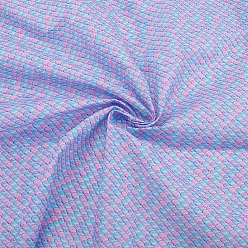 Сливовый Полиэстер ткань с рисунком чешуи русалки, аксессуары, слива, 100x145x0.02 см