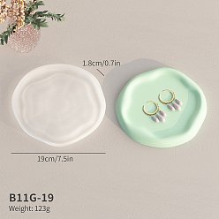 Others Cup Mat Silicone Molds, Resin Casting Coaster Molds, For UV Resin, Epoxy Resin Craft Making, White, 190x18mm