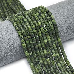 Chinese Jade Натуральные китайские бусины из южного нефрита, матовые, дисковые бусы, Heishi бусы, 4~4.5x2~2.5 мм, отверстие : 1 мм, около 155~157 шт / нитка, 15.24 дюйм (38.7 см)