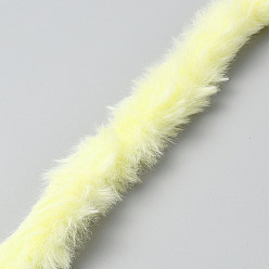 Светлый Золото-желтый Плюшевые палочки своими руками, средство для чистки труб, стебли из синели из полиэстера, с алюминиевой жилой, материал для детских поделок, светлый золотарник желтый, 1000x27x26 мм