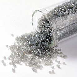 (1150) Translucent Grey Toho 15/0 runde Perlen, japanische Rocailles, (1150) durchscheinendes Grau, 1.5 mm, Bohrung: 0.7 mm, über 3000pcs / Flasche, 10 g / Flasche