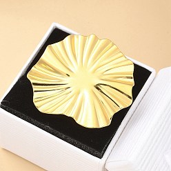 Солнце 304 открытая манжета из нержавеющей стали для женщин, реальный 18 k позолоченный, солнце, ВС: 37x41.5 mm, регулируемый